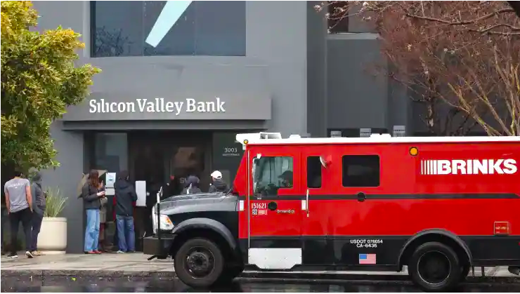 Silicon Valley Bank (SVB) headquarters on March 10, 2023 in Santa Clara,